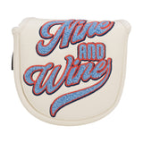 "Nine and Wine" Mallet Putter Cover