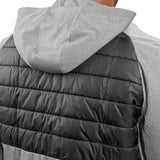 Man wearing black quilted jacket from Black Clover